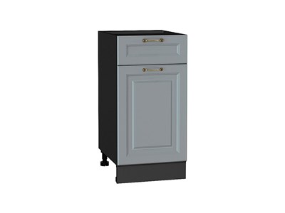 Шкаф нижний с 1-ой дверцей и ящиком Ницца Graphite, Графит, 400 В*Ш*Г 816*400*478, фасад МДФ  Графит, корпус  Graphite ms2510VVT_54867