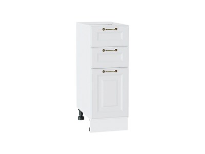Шкаф нижний с 3-мя ящиками Ницца Белый, Белый, 300 В*Ш*Г 816*300*478, фасад МДФ  Белый, корпус  Белый ms2510VVT_54950