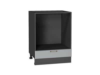 Шкаф нижний под духовку Ницца Graphite, Графит, 600 В*Ш*Г 816*600*474, фасад МДФ  Графит, корпус  Graphite ms2510VVT_54844
