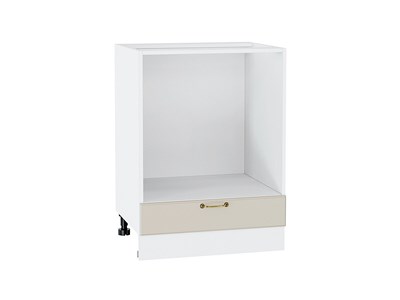Шкаф нижний под духовку Ницца Белый, Агат, 600 В*Ш*Г 816*600*474, фасад МДФ  Агат, корпус  Белый ms2510VVT_54839
