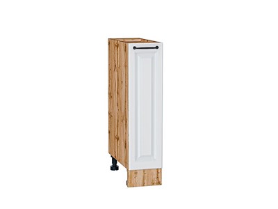 Шкаф нижний бутылочница Ницца Дуб Вотан, Blanco, 200 В*Ш*Г 816*200*478, фасад МДФ  Blanco, корпус  Дуб Вотан ms2510VVT_64376
