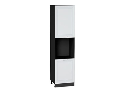 Шкаф пенал с 2-мя дверцами под технику Ницца Graphite, Blanco, 2340 В*Ш*Г 2336*600*574, фасад МДФ  Blanco, корпус  Graphite ms2510VVT_44931