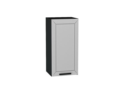 Шкаф верхний с 1-ой дверцей Глетчер Graphite, Гейнсборо Силк, 720, 350 В*Ш*Г 716*350*318, фасад МДФ  Гейнсборо Силк, корпус  Graphite ms2510VVT_65349