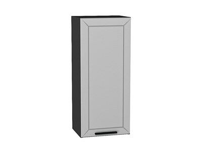 Шкаф верхний с 1-ой дверцей Глетчер Graphite, Гейнсборо Силк, 920, 400 В*Ш*Г 920*400*318, фасад МДФ  Гейнсборо Силк, корпус  Graphite ms2510VVT_43520