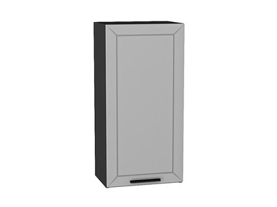 Шкаф верхний с 1-ой дверцей Глетчер Graphite, Гейнсборо Силк, 920, 450 В*Ш*Г 920*450*318, фасад МДФ  Гейнсборо Силк, корпус  Graphite ms2510VVT_43523