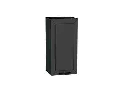 Шкаф верхний с 1-ой дверцей Глетчер Graphite, Маренго Силк, 720, 350 В*Ш*Г 716*350*318, фасад МДФ  Маренго Силк, корпус  Graphite ms2510VVT_65358