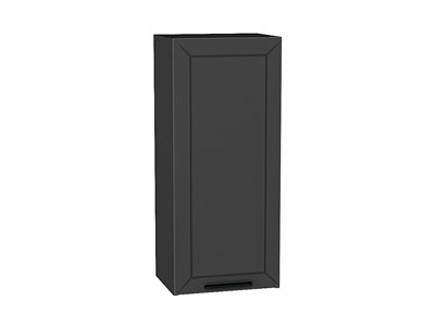 Шкаф верхний с 1-ой дверцей Глетчер Graphite, Маренго Силк, 920, 400 В*Ш*Г 920*400*318, фасад МДФ  Маренго Силк, корпус  Graphite ms2510VVT_43522