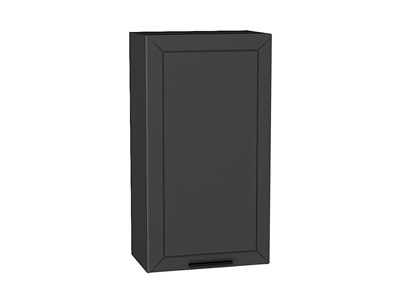 Шкаф верхний с 1-ой дверцей Глетчер Graphite, Маренго Силк, 920, 500 В*Ш*Г 920*500*318, фасад МДФ  Маренго Силк, корпус  Graphite ms2510VVT_43528