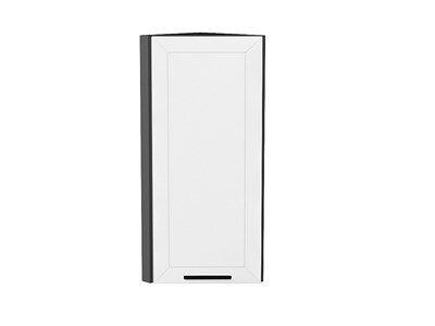 Шкаф верхний торцевой Глетчер Graphite, Айленд Силк, 920 В*Ш*Г 920*300*304, фасад МДФ  Айленд Силк, корпус  Graphite ms2510VVT_55950