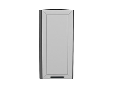 Шкаф верхний торцевой Глетчер Graphite, Гейнсборо Силк, 920 В*Ш*Г 920*300*304, фасад МДФ  Гейнсборо Силк, корпус  Graphite ms2510VVT_47728