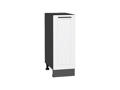Шкаф нижний с 1-ой дверцей Глетчер Graphite, Айленд Силк, 300 В*Ш*Г 816*300*478, фасад МДФ  Айленд Силк, корпус  Graphite ms2510VVT_55970