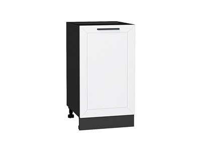 Шкаф нижний с 1-ой дверцей Глетчер Graphite, Айленд Силк, 450 В*Ш*Г 816*450*478, фасад МДФ  Айленд Силк, корпус  Graphite ms2510VVT_55972