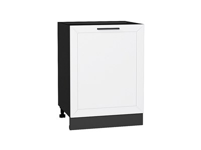 Шкаф нижний с 1-ой дверцей Глетчер Graphite, Айленд Силк, 600 В*Ш*Г 816*600*478, фасад МДФ  Айленд Силк, корпус  Graphite ms2510VVT_55974