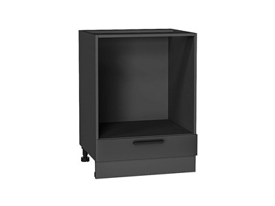 Шкаф нижний под духовку Глетчер Graphite, Маренго Силк, 600 В*Ш*Г 816*600*474, фасад МДФ  Маренго Силк, корпус  Graphite ms2510VVT_43708