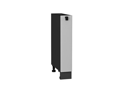 Шкаф нижний бутылочница Глетчер Graphite, Гейнсборо Силк, 150 В*Ш*Г 816*150*478, фасад МДФ  Гейнсборо Силк, корпус  Graphite ms2510VVT_43625