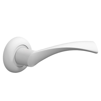 Ручка на круглой розетке Bravo A-423 W Белый (алюм., 8*100 мм, пром.) sp2510BR_046-0489