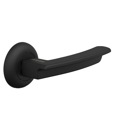 Ручка на круглой розетке Bravo A-493 SB МатЧерный (алюм., 8*100 мм, пром.) sp2510BR_046-0487