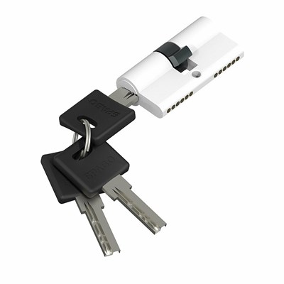 Цилиндр ключ/ключ Bravo AРK-60-30/30 W Белый (алюм., 3 ключа) sp2510BR_054-0054