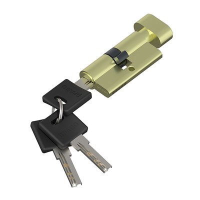 Цилиндр ключ/фиксатор Bravo AРF-60-30/30 SG МатЗолото (алюм., 3 ключа) sp2510BR_054-0337