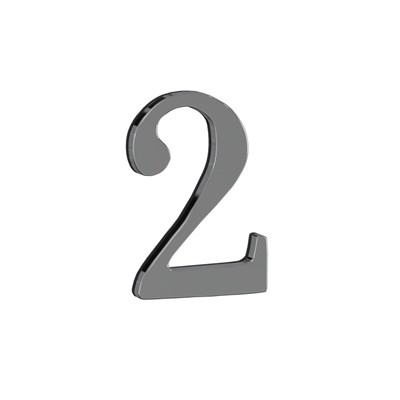 Цифра самоклеющаяся DN-01-2-Z CR Хром (ЦАМ) sp2510BR_049-0104