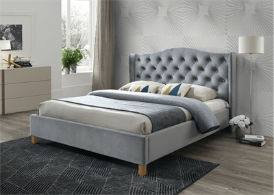 Кровать Signal ASPEN Velvet (серый) 160/200 ms2601SIGHAL_ASPENV160SZD