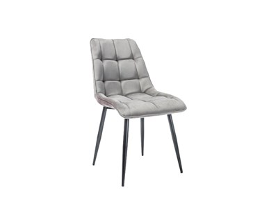 Стул кухонный Signal CHIC Velvet Bluvel 14 (серый/черный) ms2601SIGHAL_CHICVCSZ14