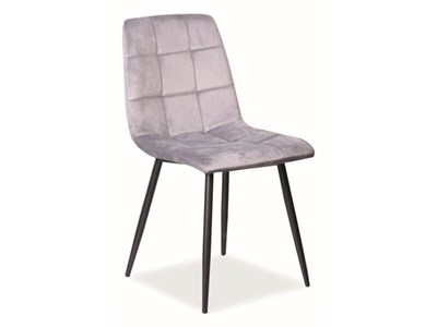 Стул кухонный SIGNAL MILA VELVET (серый/черный мат) ms2601SIGHAL_MILAVCSZ