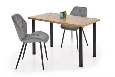 Стол обеденный Halmar MODEX 2 120 (дуб вотан/черный) ms2601SIGHAL_V-PL-MODEX 2_120-WOTAN