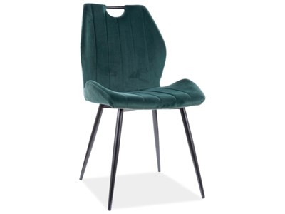 Стул кухонный Signal ARCO VELVET (зеленый/черный) ms2601SIGHAL_ARCOVCZ