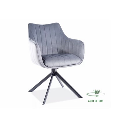 Стул кухонный Signal AZALIA VELVET (серый/черный) ms2601SIGHAL_AZALIAVCSZ