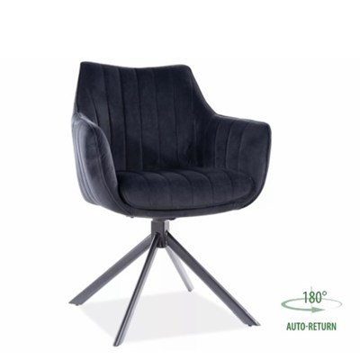 Стул кухонный Signal AZALIA VELVET (черный/черный) ms2601SIGHAL_AZALIAVCC