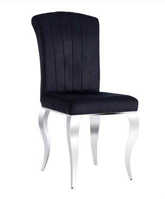 Стул кухонный Signal PRINCE Velvet Tap. 186 (черный/хром) ms2601SIGHAL_PRINCEVCHC