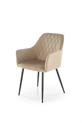 Стул кухонный Halmar K558 (бежевый/черный) ms2601SIGHAL_V-CH-K/558-KR-BEZOWY