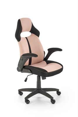 Кресло компьютерное Halmar BLOOM (розовый/черный) ms2601SIGHAL_V-CH-BLOOM-FOT-ROZOWY
