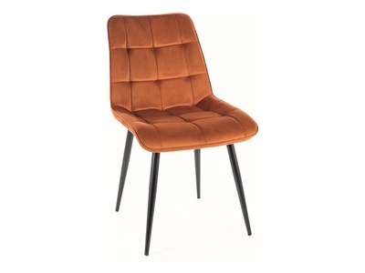 Стул кухонный Signal CHIC Velvet Bluvel 4215 (корица/черный) ms2601SIGHAL_CHICVCCY