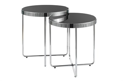 Комплект Signal SAGA (2 стола журнальных) черный/хром ms2601SIGHAL_SAGACCH
