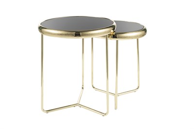 Комплект Signal SCARLET II (2 стола журнальных) черный/золотой ms2601SIGHAL_SCARLETIICZL