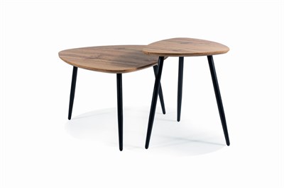 Комплект Signal TWIN (2 стола журнальных) дуб артизан/черный ms2601SIGHAL_TWINDAC
