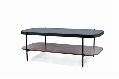 Стол журнальный Signal PRIMA A (орех/черный мат) ms2601SIGHAL_PRIMAABUORC