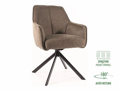 Стул кухонный SIGNAL NOTTI Brego 77 (оливковый/черный) ms2601SIGHAL_NOTTIBRCOL