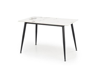 Стол обеденный Halmar EMILIO 140 (белый мрамор/черный) ms2601SIGHAL_V-CH-EMILIO_140-ST