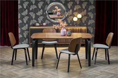 Стол обеденный Halmar PEDRO 160 (орех/черный) ms2601SIGHAL_V-CH-PEDRO-ST