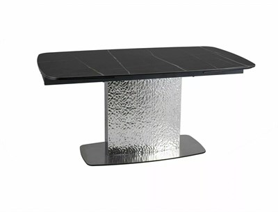 Стол обеденный Signal MONCLER Ceramic 160 раскладной (Sahara Noir черный/сталь) ms2601SIGHAL_MONCLERCC160