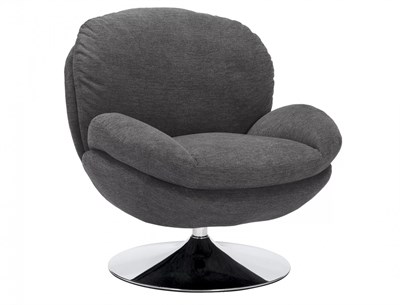 Кресло SIGNAL BRIGITTE Brego 18 темно-серый/хром ms2601SIGHAL_BRIGITTEBRCSZ18