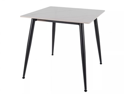 Стол обеденный Signal RION 80 (белый лак/черный) ms2601SIGHAL_RIONBC80