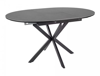 Стол обеденный Signal GASTON Ceramic 100 раскладной (серый/черный мат) ms2601SIGHAL_GASTONSZC100