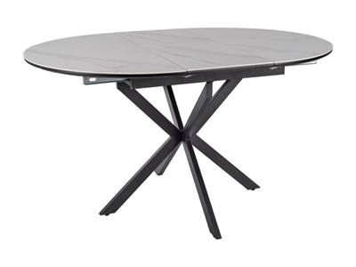 Стол обеденный Signal GASTON Ceramic 100 (белый/черный) ms2601SIGHAL_GASTONBC100