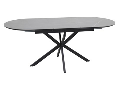 Стол обеденный Signal GASTON Ceramic 140 (серый/черный) ms2601SIGHAL_GASTONSZC140