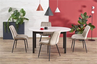 Стол обеденный Halmar RINGO 102 (кашемир/черный) ms2601SIGHAL_V-PL-RINGO-ST-KASZMIR/CZARNY