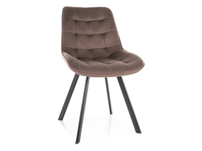 Стул кухонный Signal MONTI Velvet Bluvel 38 поворотный (капучино/черный) ms2601SIGHAL_MONTIVCCA